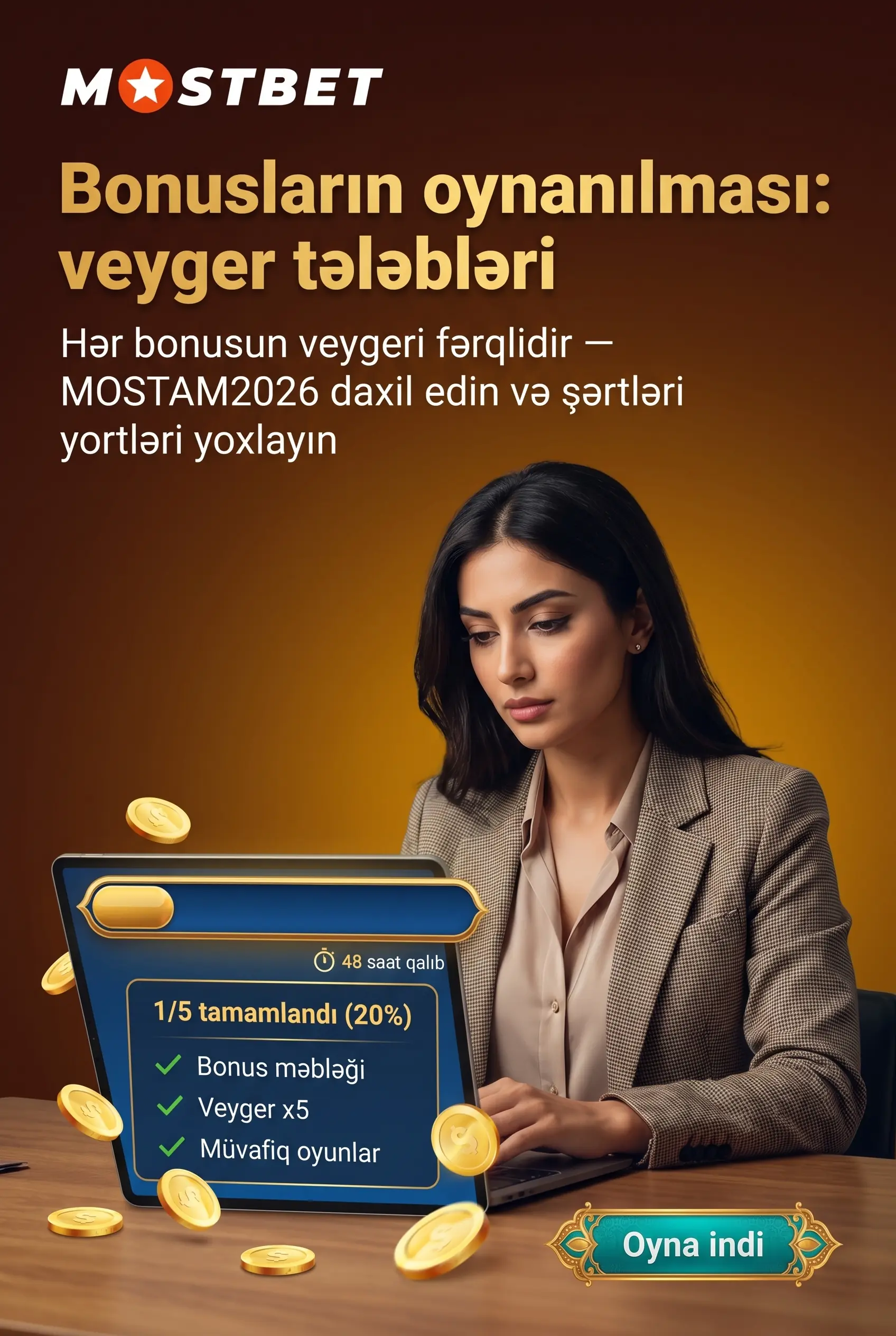 Mostbet-də bonusların oynanılması