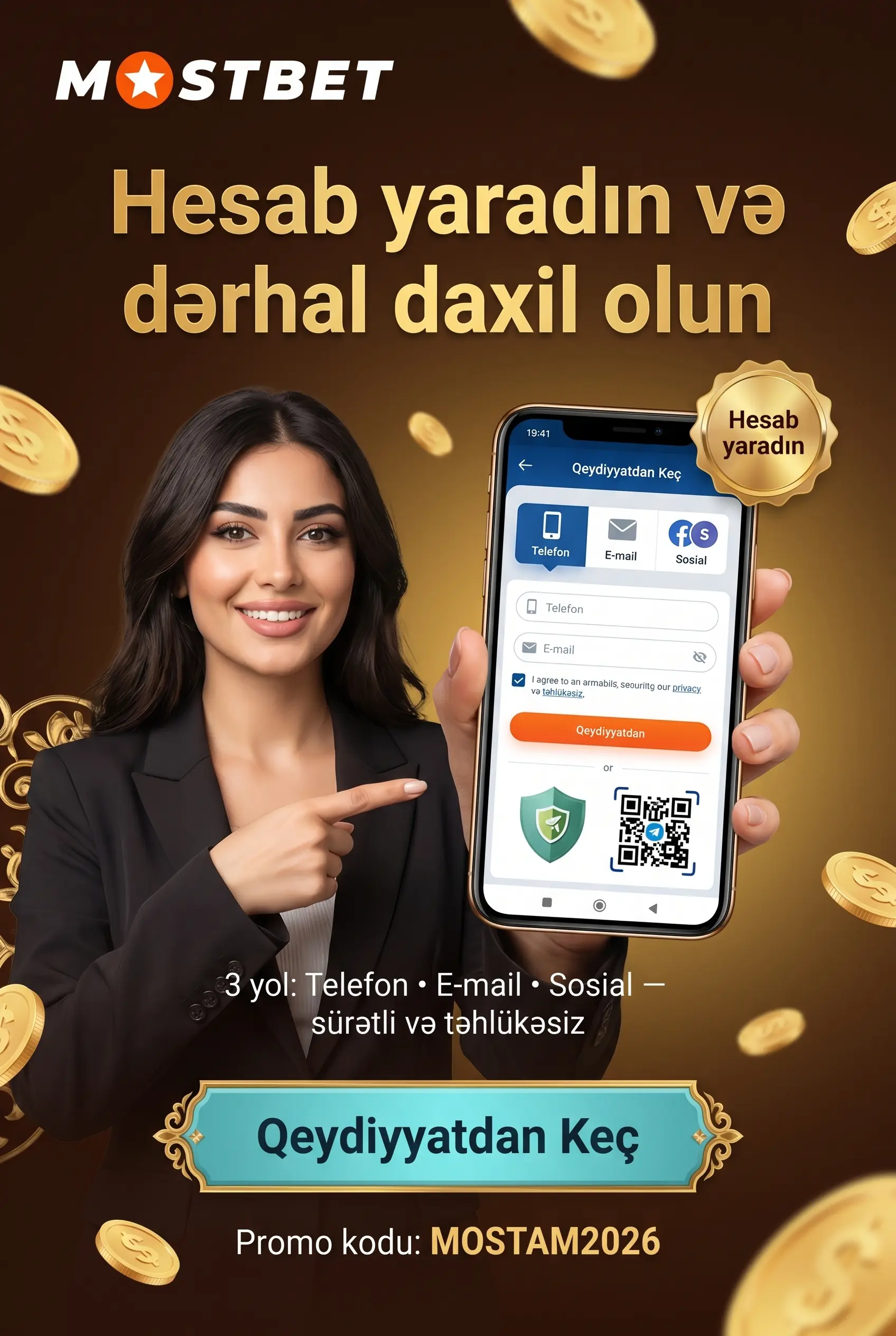 Mostbet hesab giriş və qeydiyyat